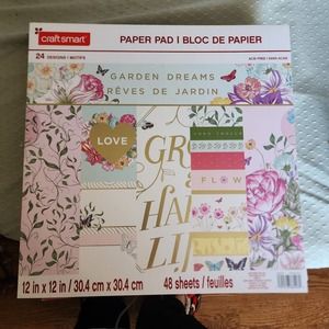 4/$30 Brand New Pads of 12x12 Scrapbook Paper